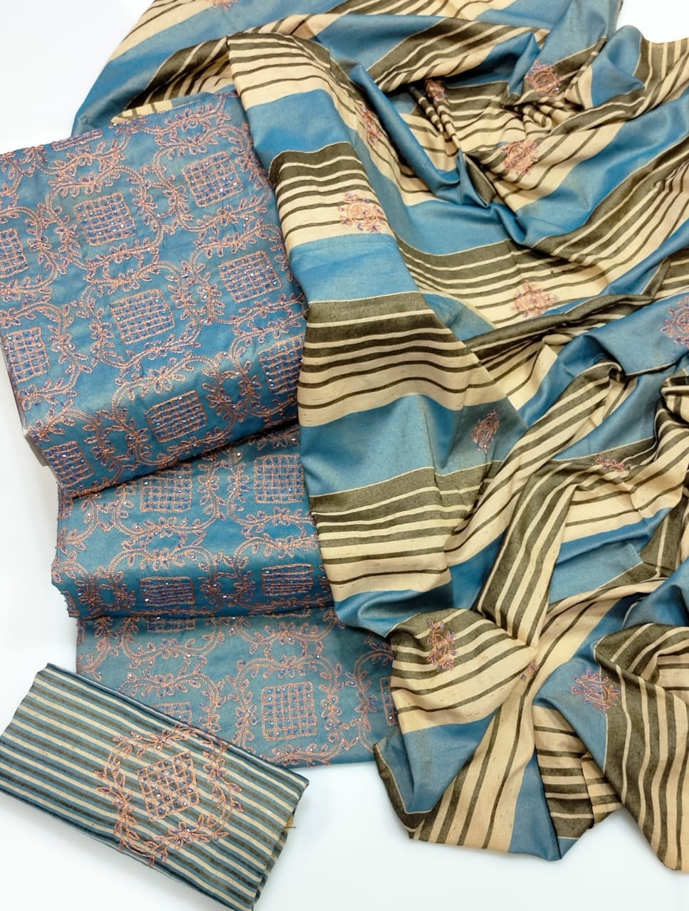 WINTER SILK DIGITAL PRINTED 3-PIECE - DP#86